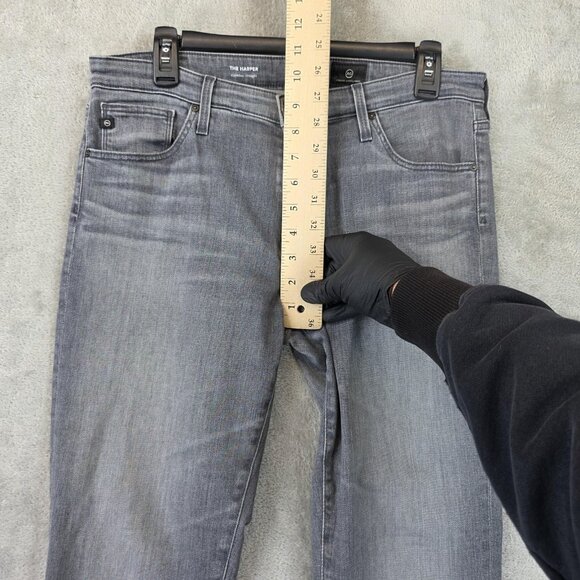 AG Adriano Goldschmied Jeans Womens 30R Gray The Harper Slim Fit Stretch Denim - Picture 3 of 12